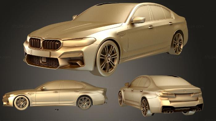 Автомобили и транспорт (BMW M5 F90 2021, CARS_0856) 3D модель для ЧПУ станка